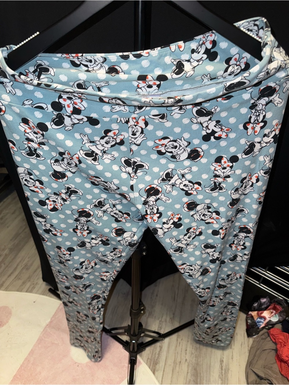 Minnie Mouse blue LULAROE SIZE TC 16-22 Disney Leggings